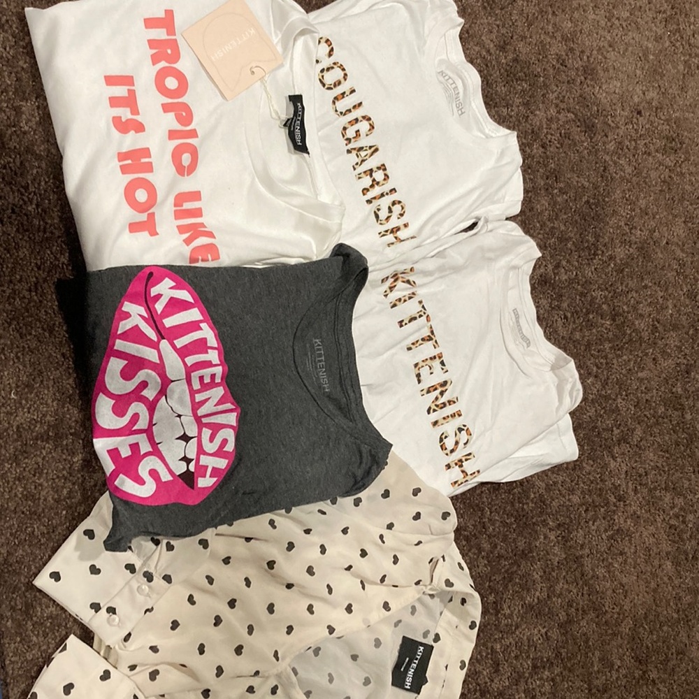 5 kittenish shirts